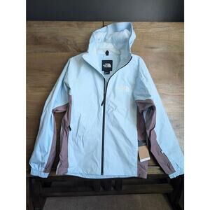 NWT THE NORTH FACE Women's Build Up Jacket XS Icecap Blue DryVent Waterproof Ski